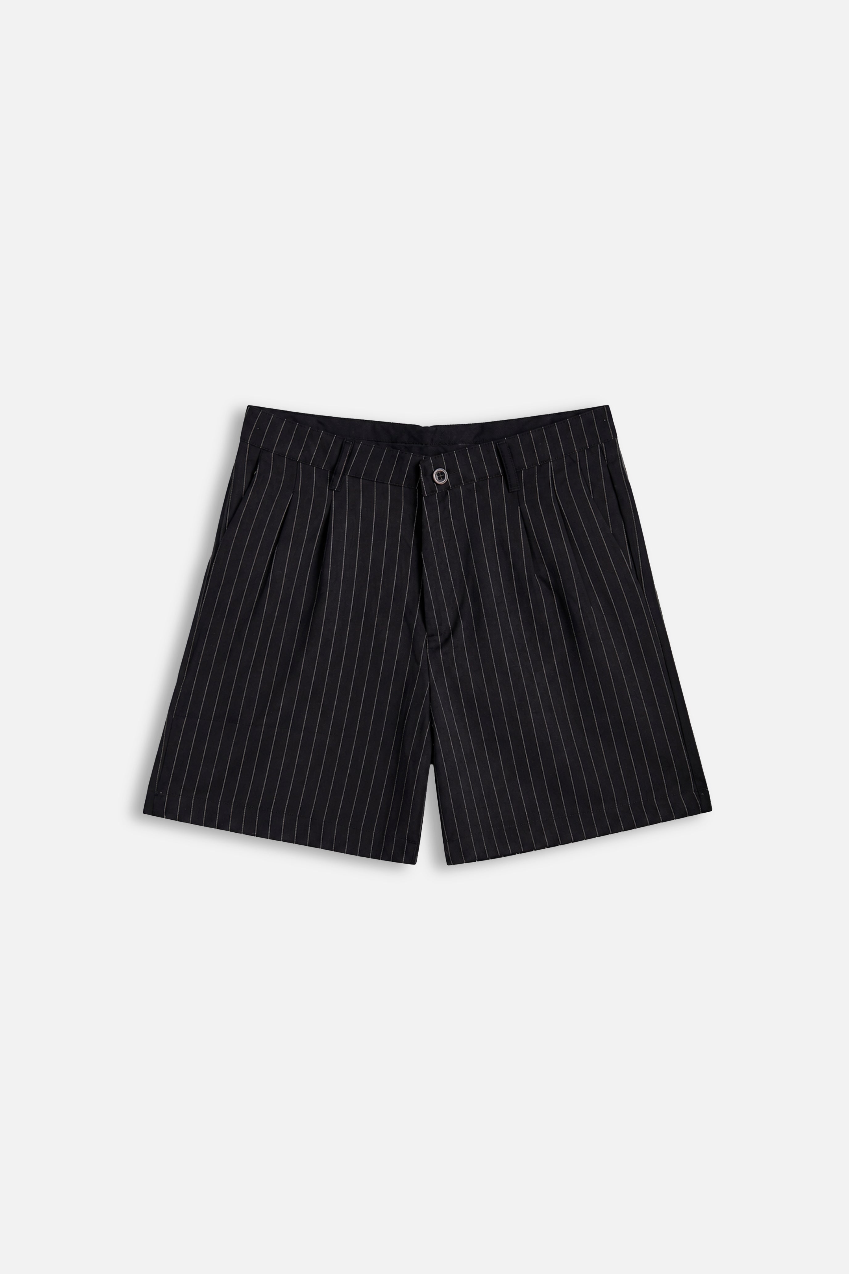 Bermuda “Pinstripe Tailored” – Black