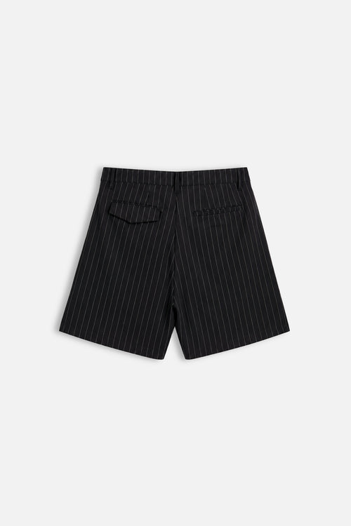 Bermuda “Pinstripe Tailored” – Black
