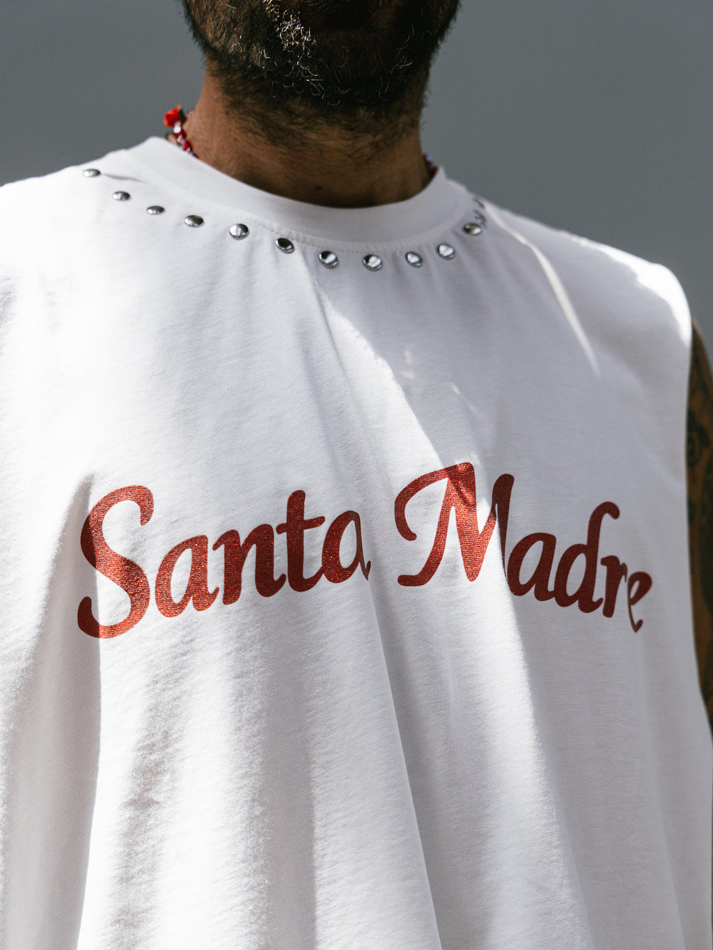 Canotta Oversize “Santa Madre” – White
