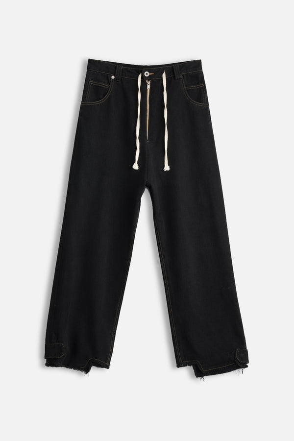 Zipped Pants Black