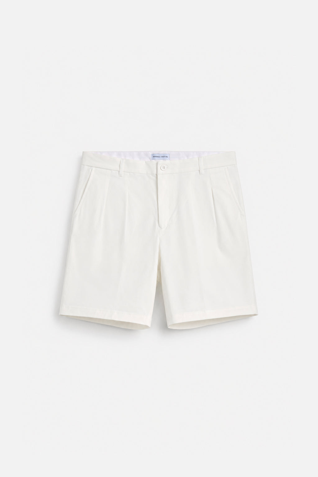 Bermuda “Classic Pleated” – White