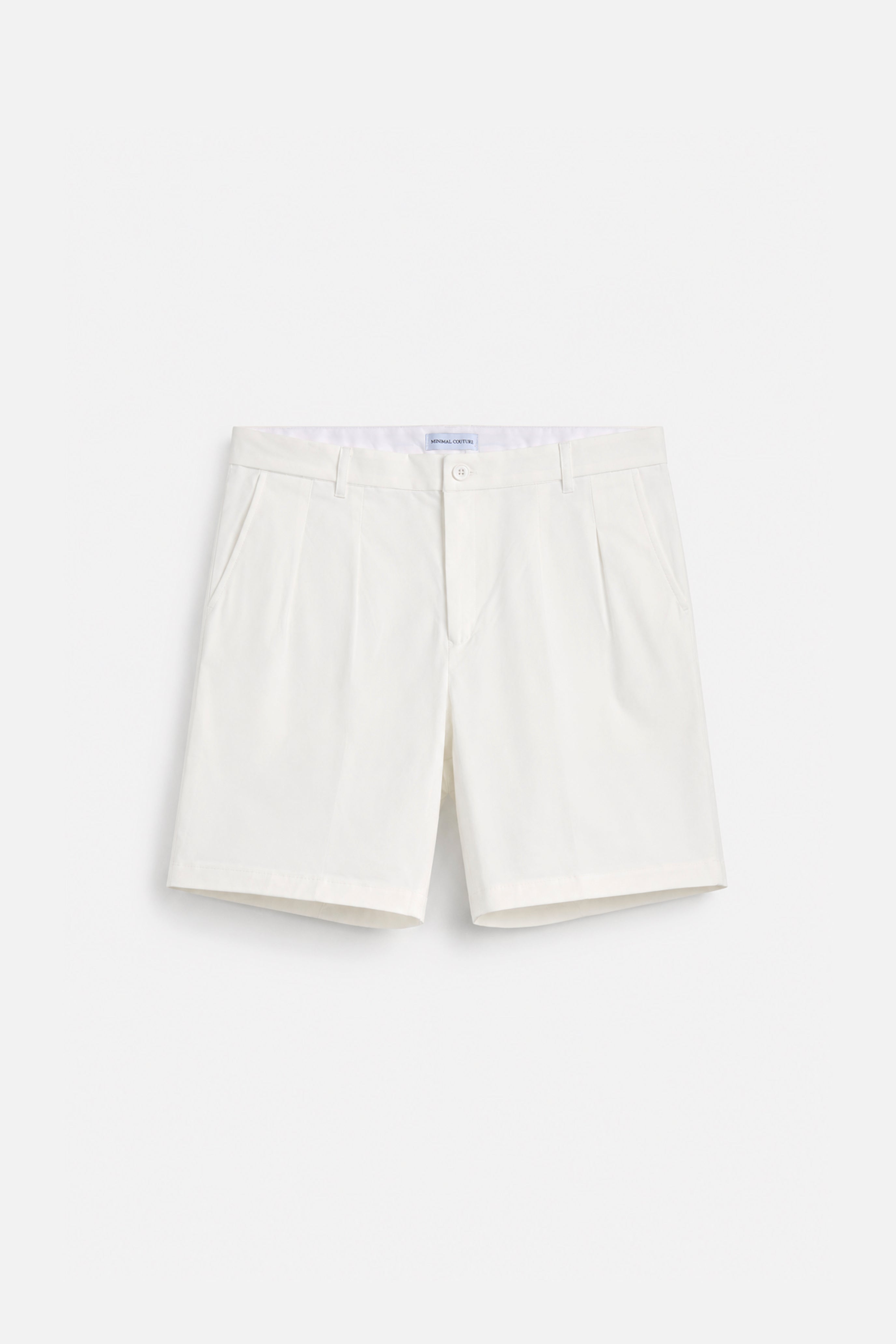 Bermuda “Classic Pleated” – White