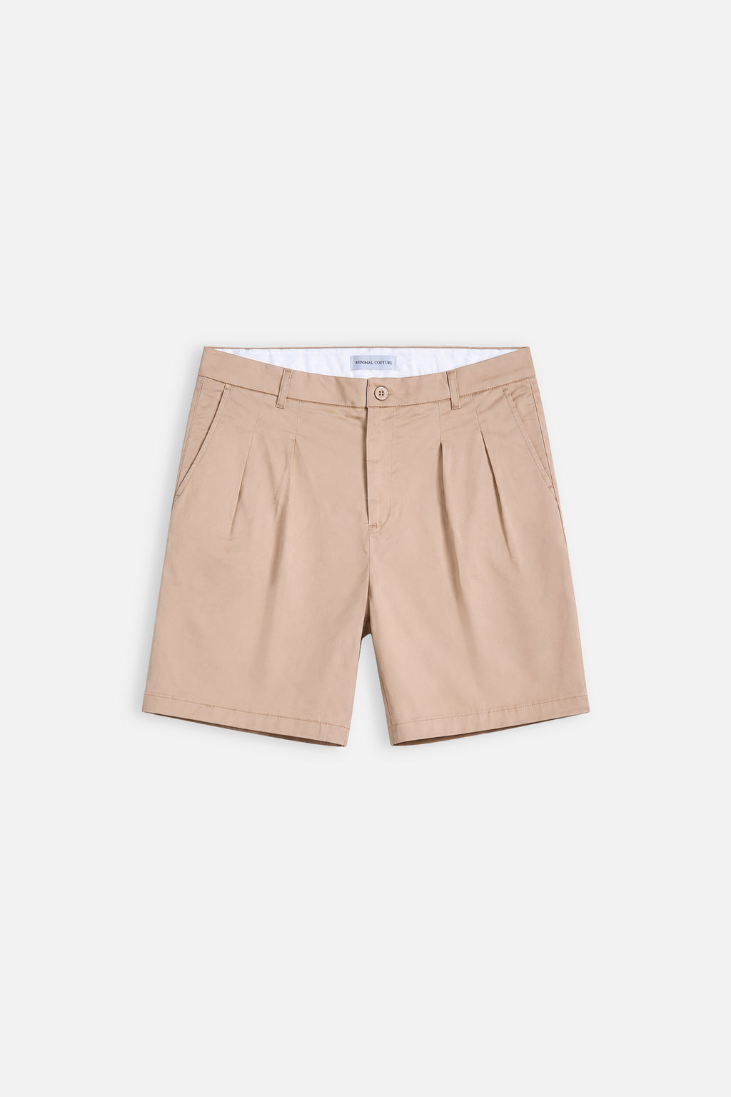 Bermuda “Classic Pleated” – Beige