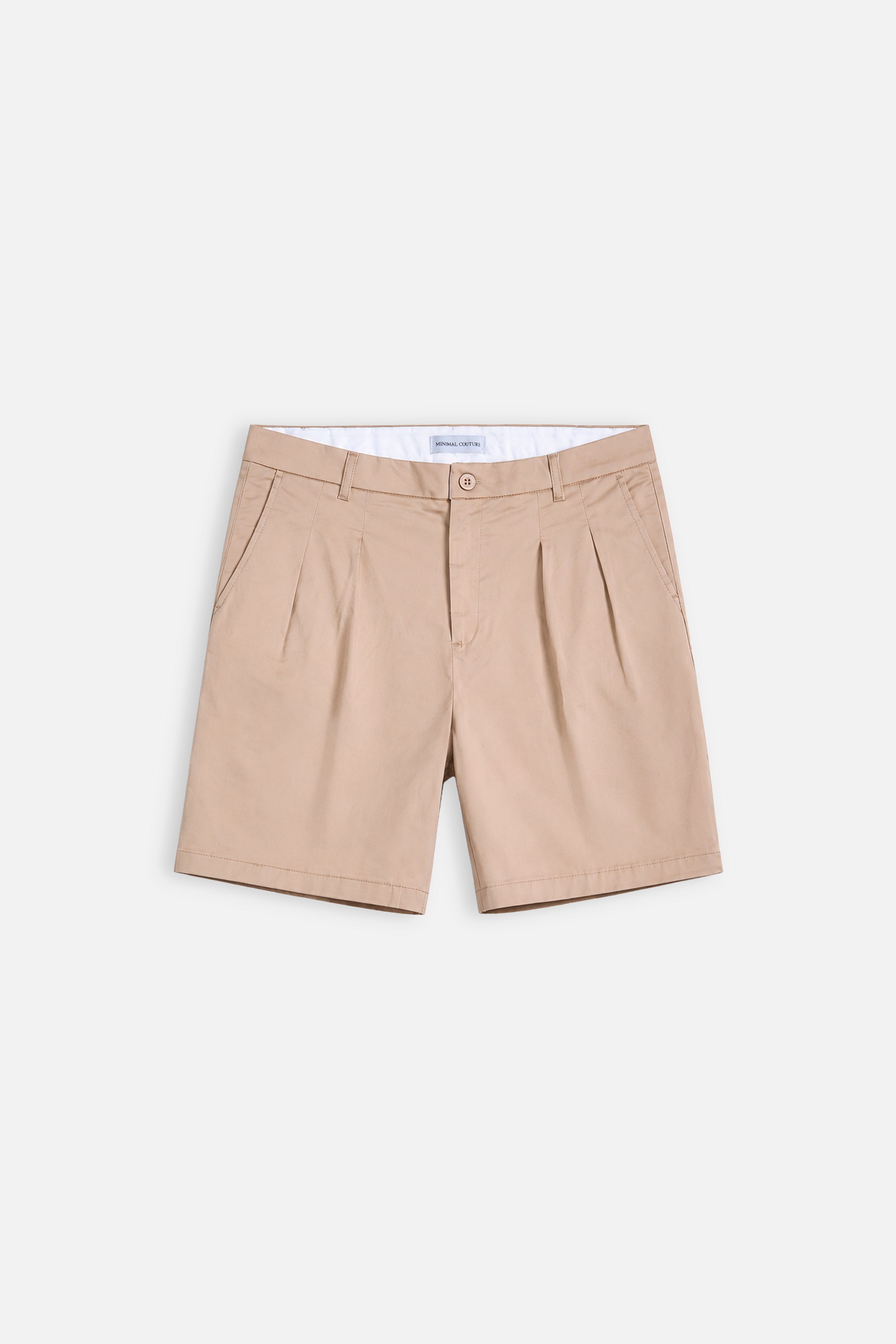 Bermuda “Classic Pleated” – Beige