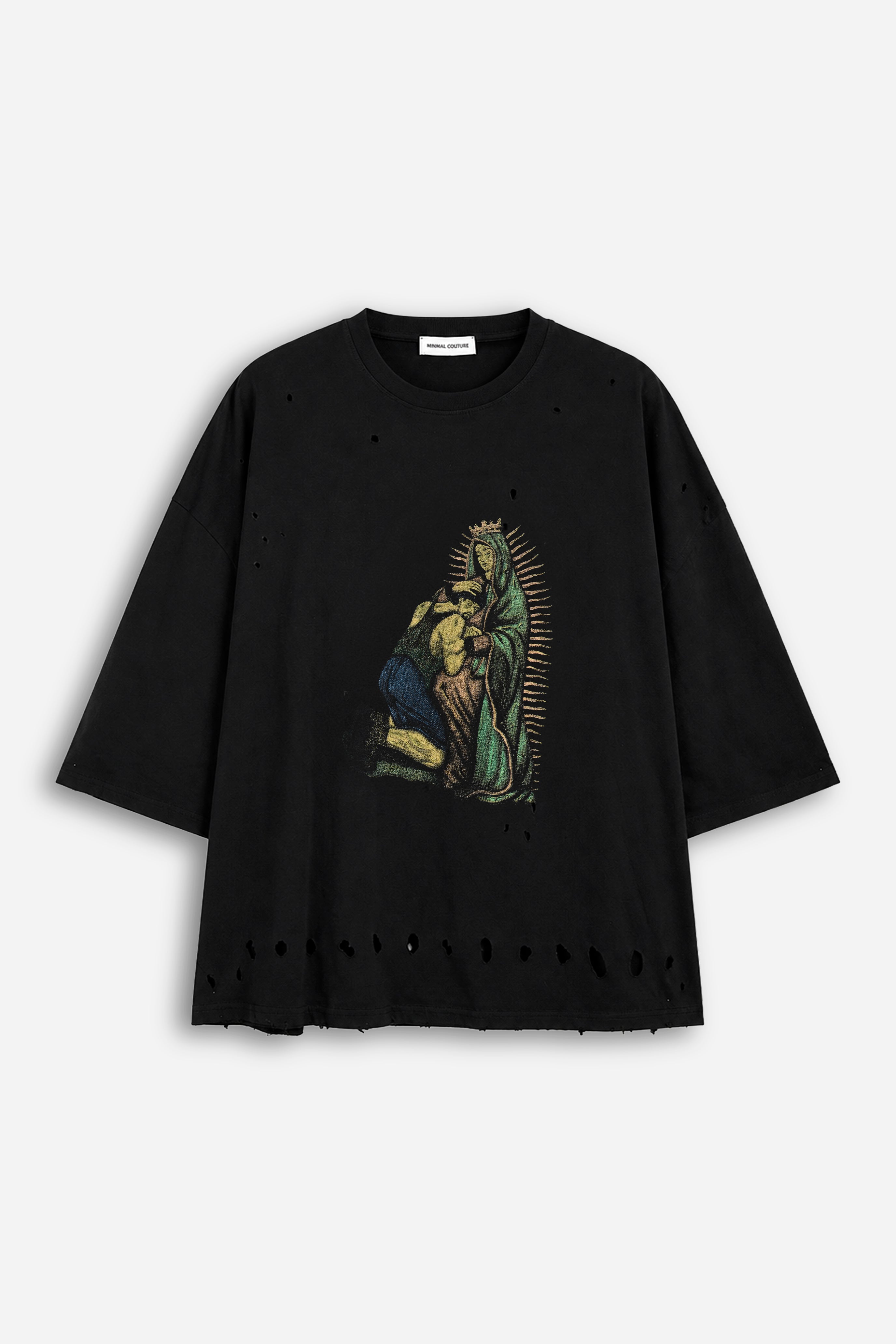 T-shirt stampata Black