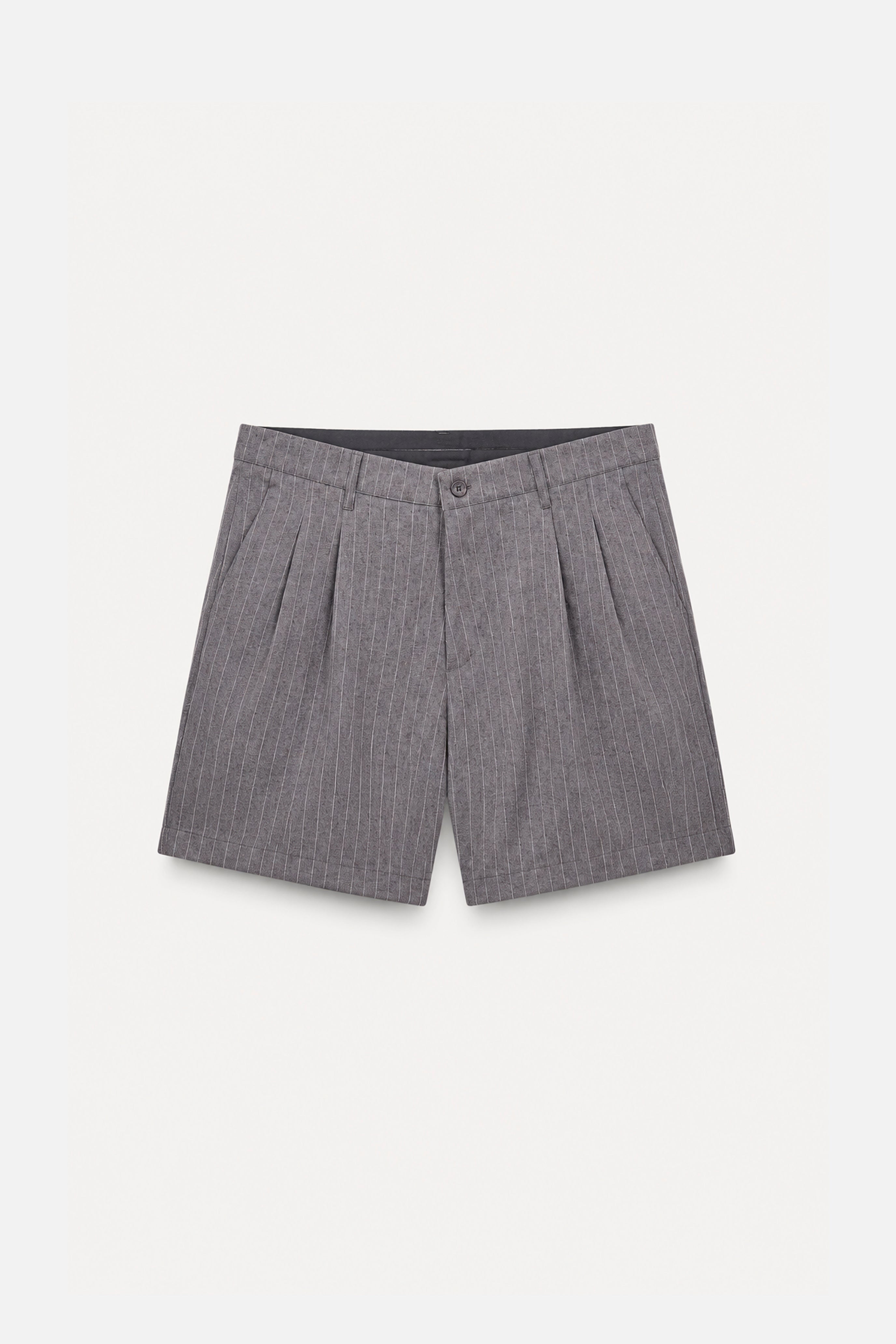 Bermuda “Pinstripe Tailored” – Grey