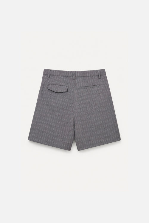 Bermuda “Pinstripe Tailored” – Grey