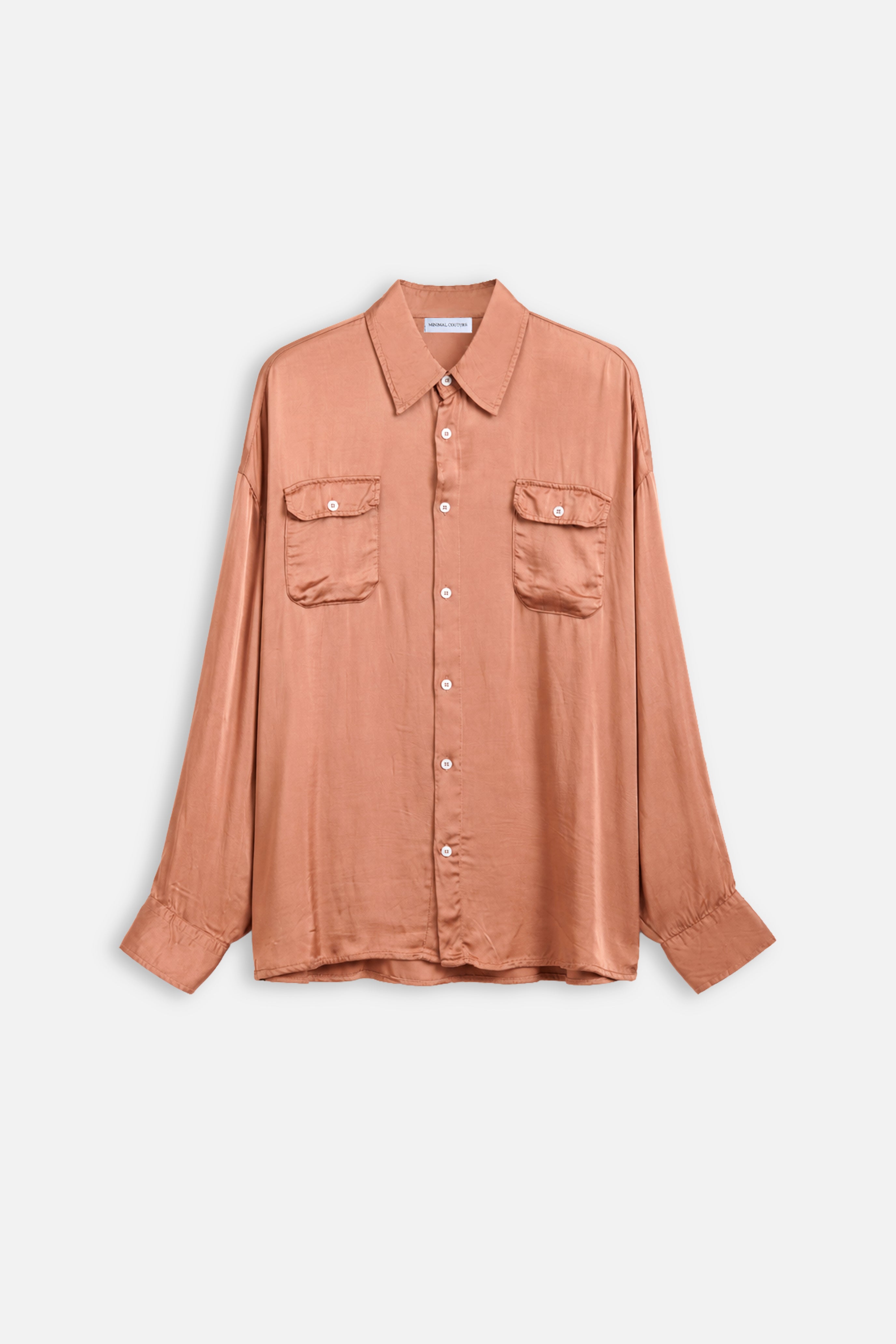 Camicia “Wine Flow” – Camel