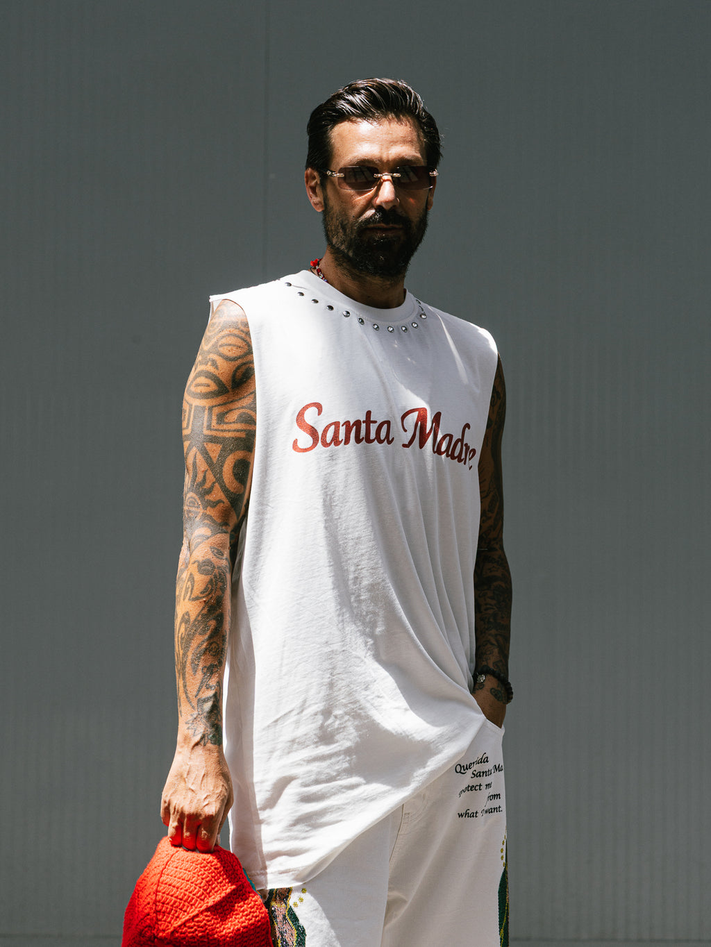 Canotta Oversize “Santa Madre” – White