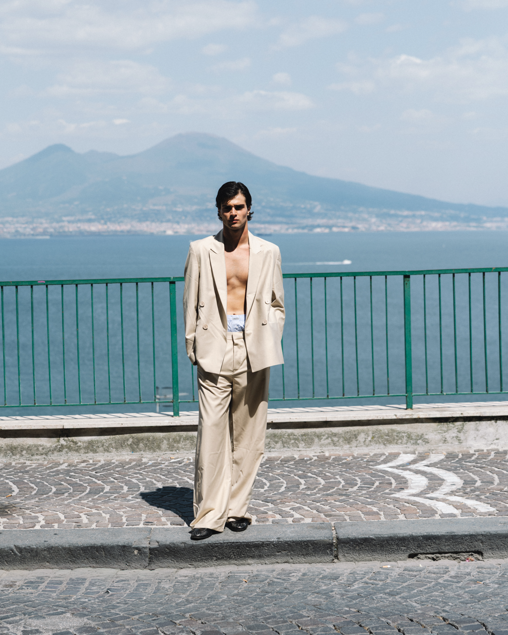 Giacca doppiopetto Beige