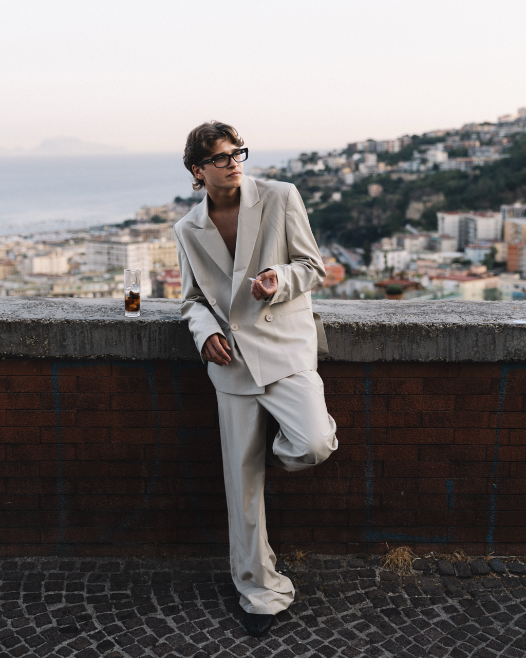 Giacca doppiopetto Beige
