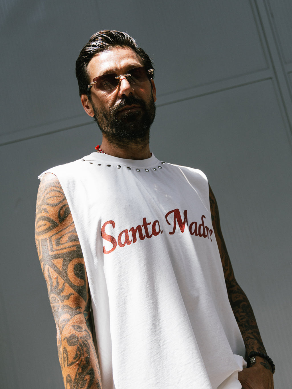 Canotta Oversize “Santa Madre” – White