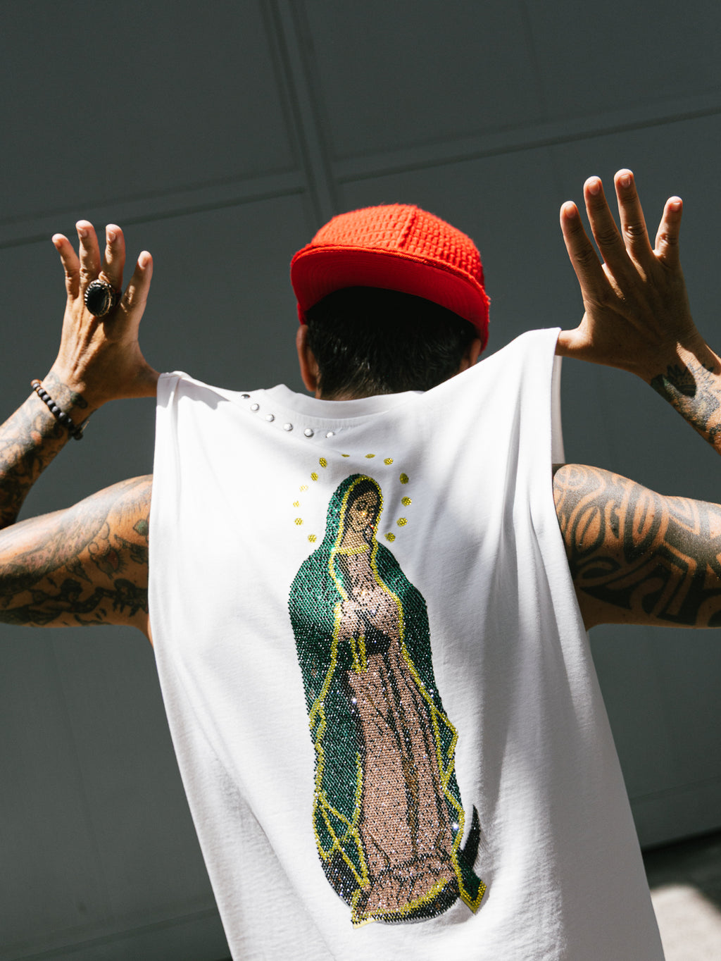 Canotta Oversize “Santa Madre” – White