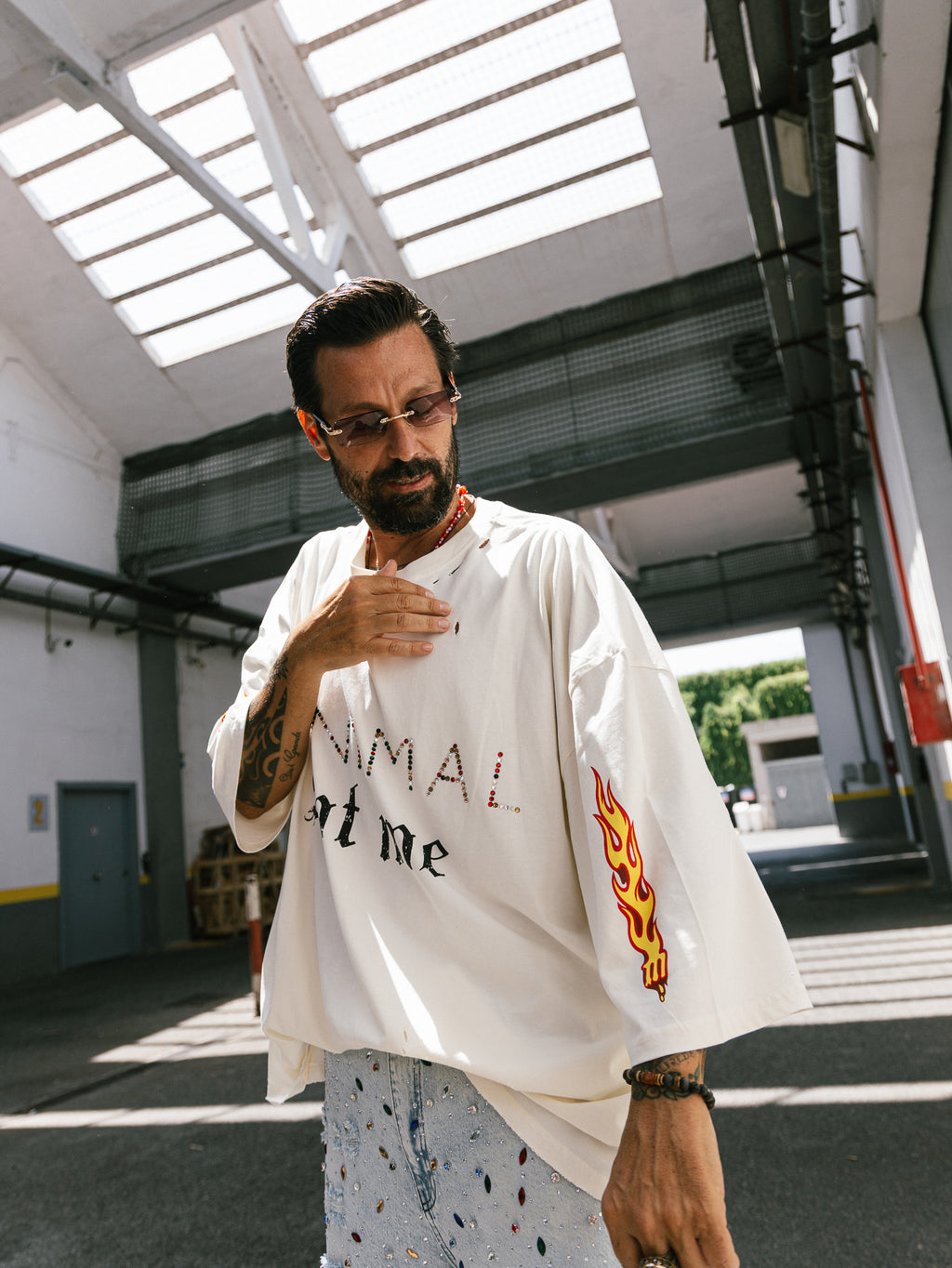 T-shirt stampata Soul Cream