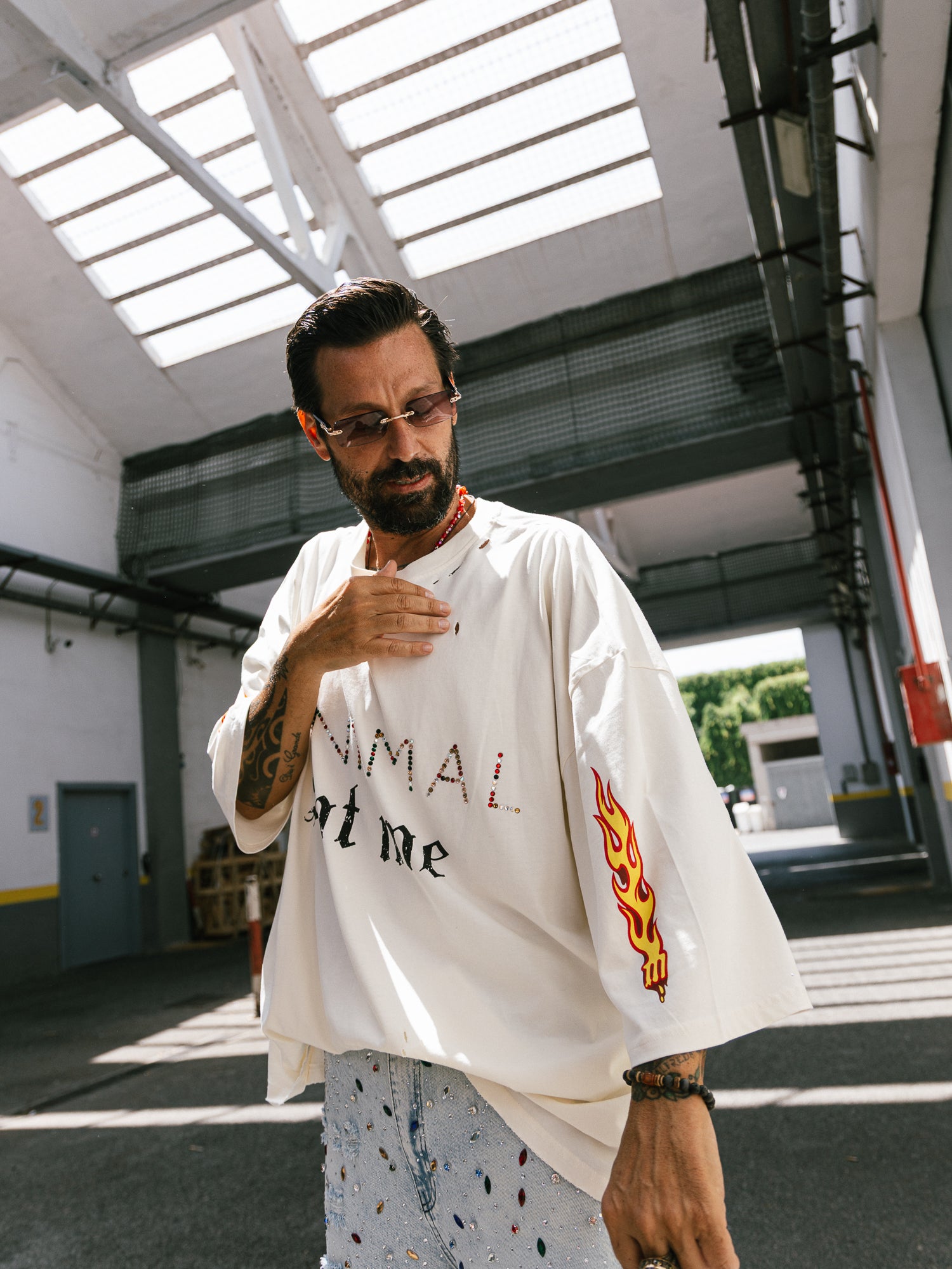 T-shirt stampata Soul Cream