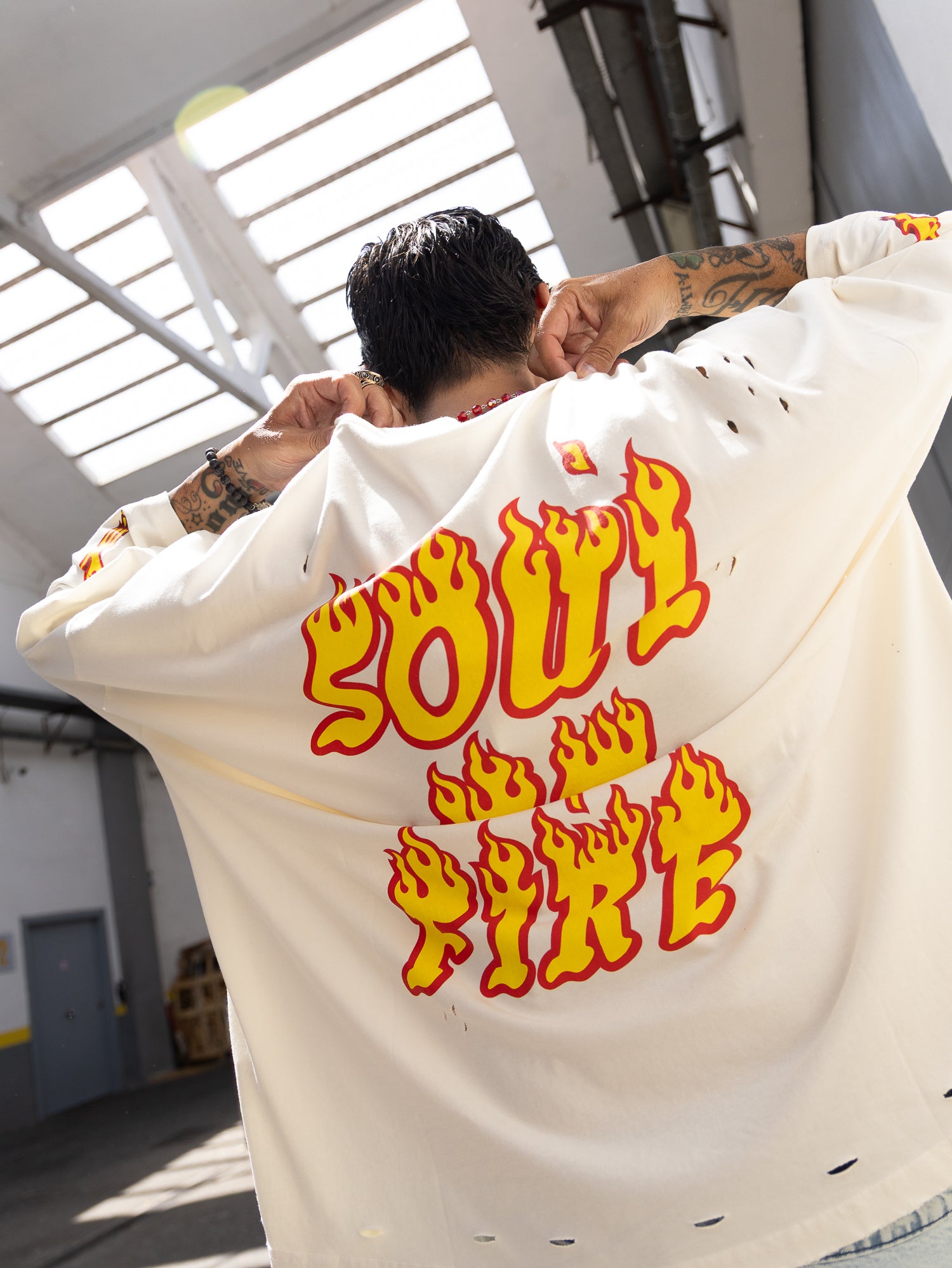 T-shirt stampata Soul Cream