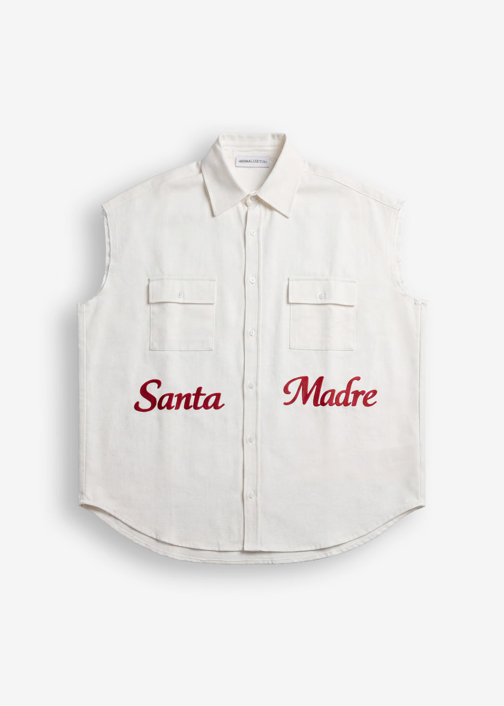 Camicia smanicata “Santa Madre” – White