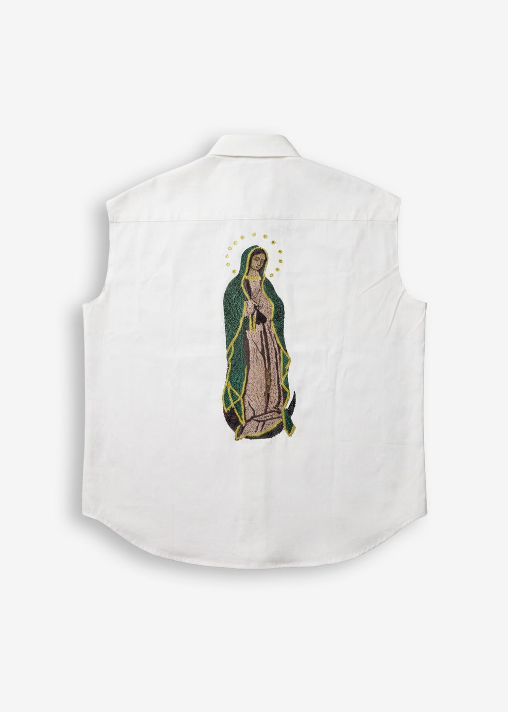 Camicia smanicata “Santa Madre” – White