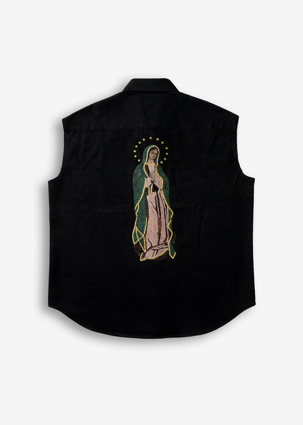Camicia smanicata “Santa Madre” – Black
