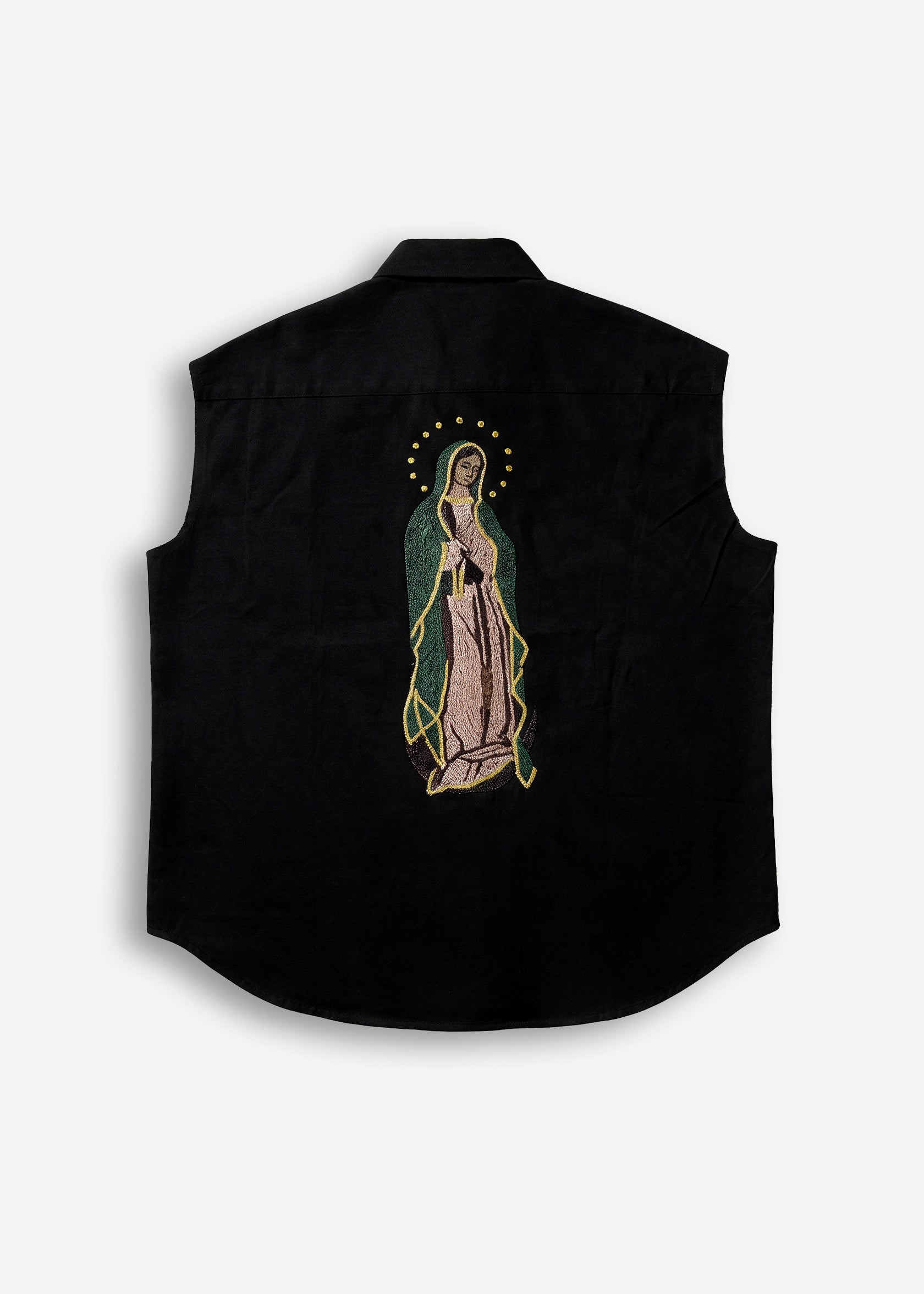 Camicia smanicata “Santa Madre” – Black