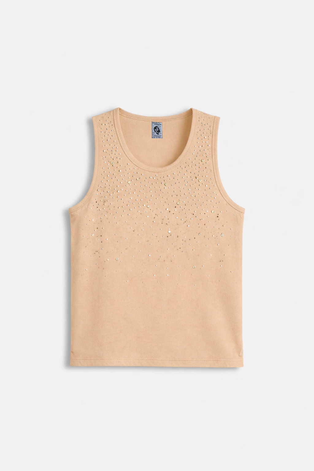 Crystal Tank Top Beige