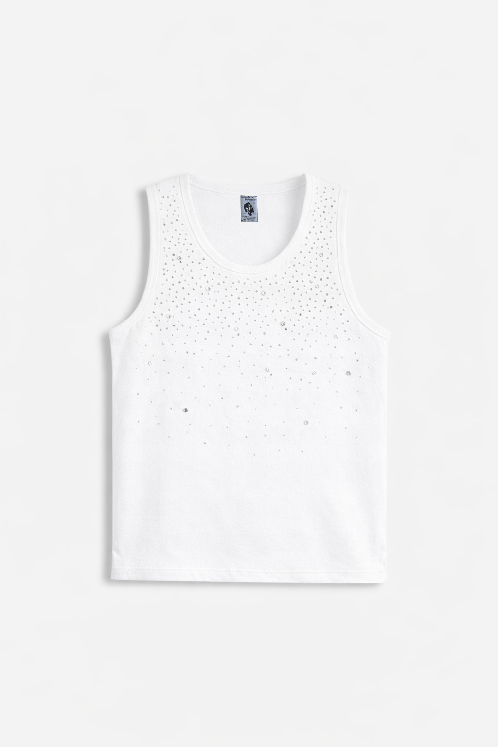 Crystal Tank Top White