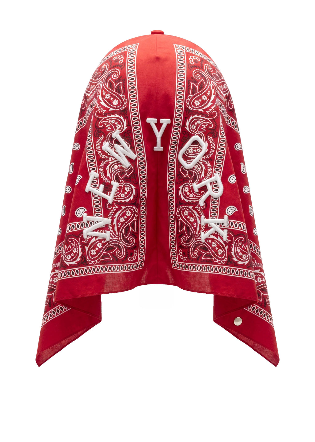 Berretto con bandana ricamata Red