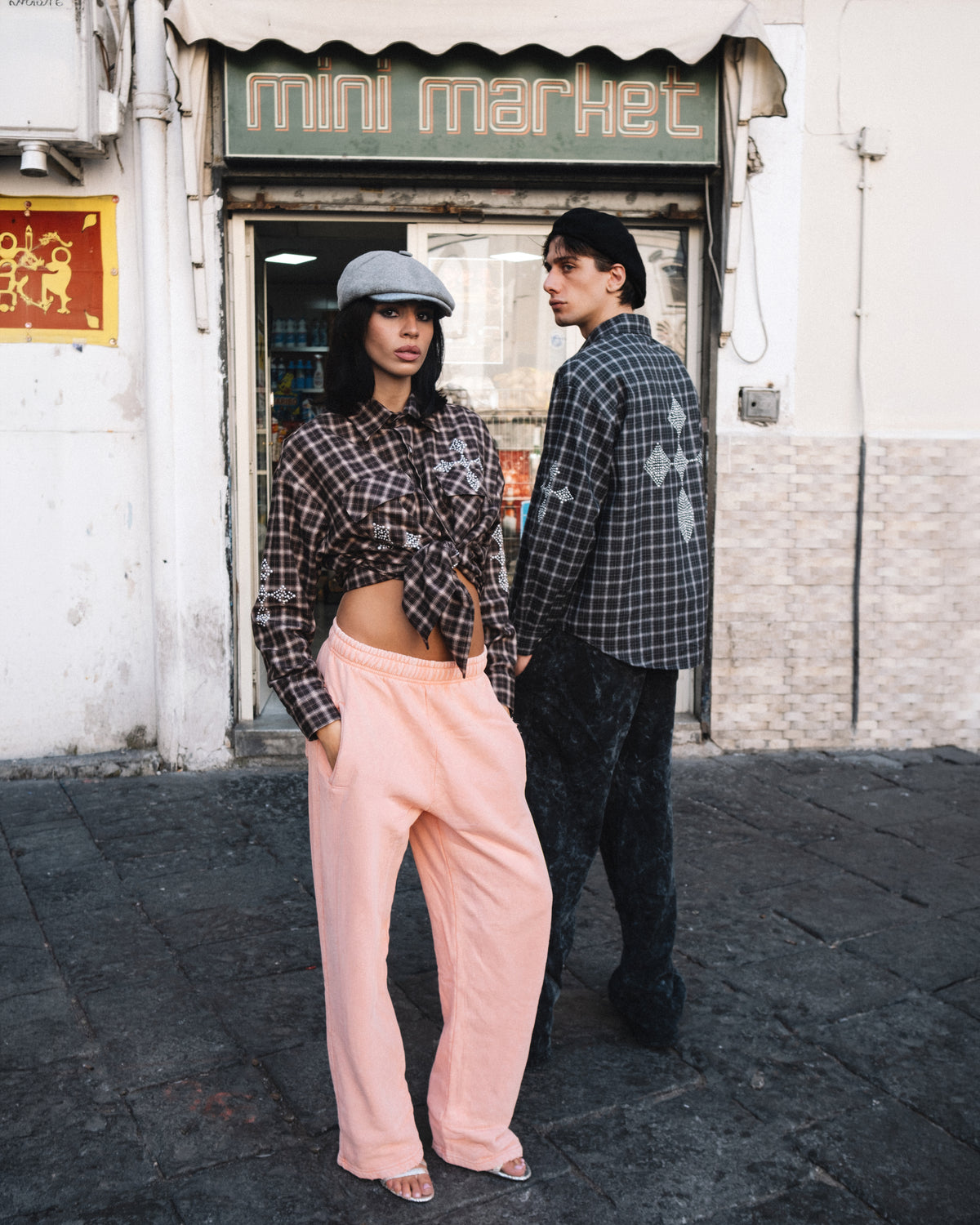 Pantalone washed Coral
