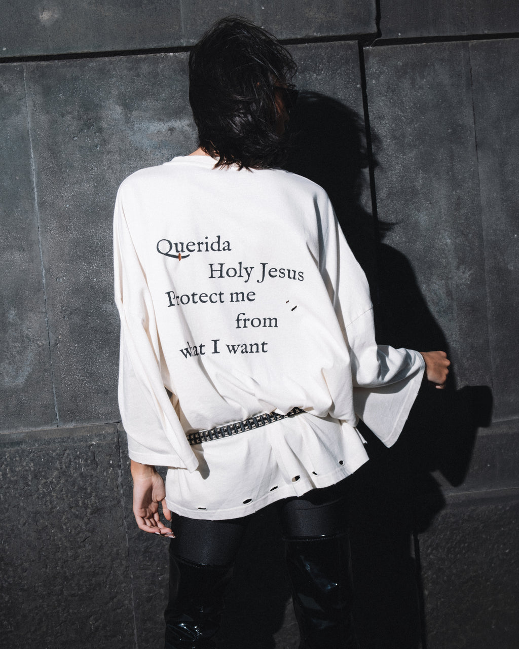 T-shirt stampa fronte/retro Jesus Cream