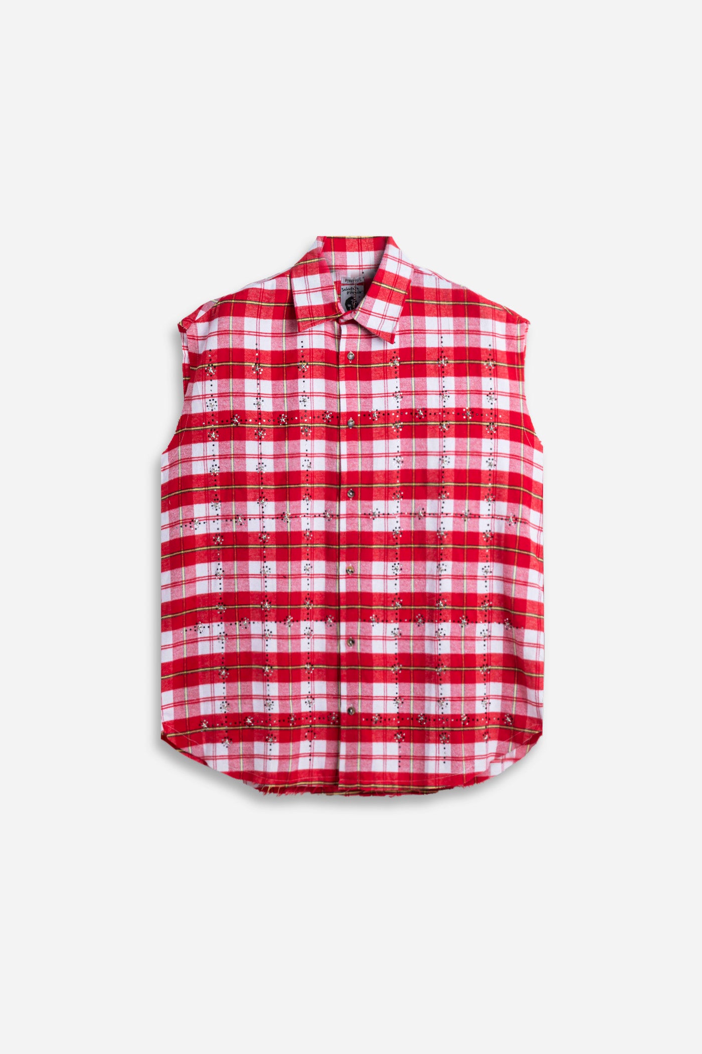 Crystal Flannel Sleeveless Shirt Var.6