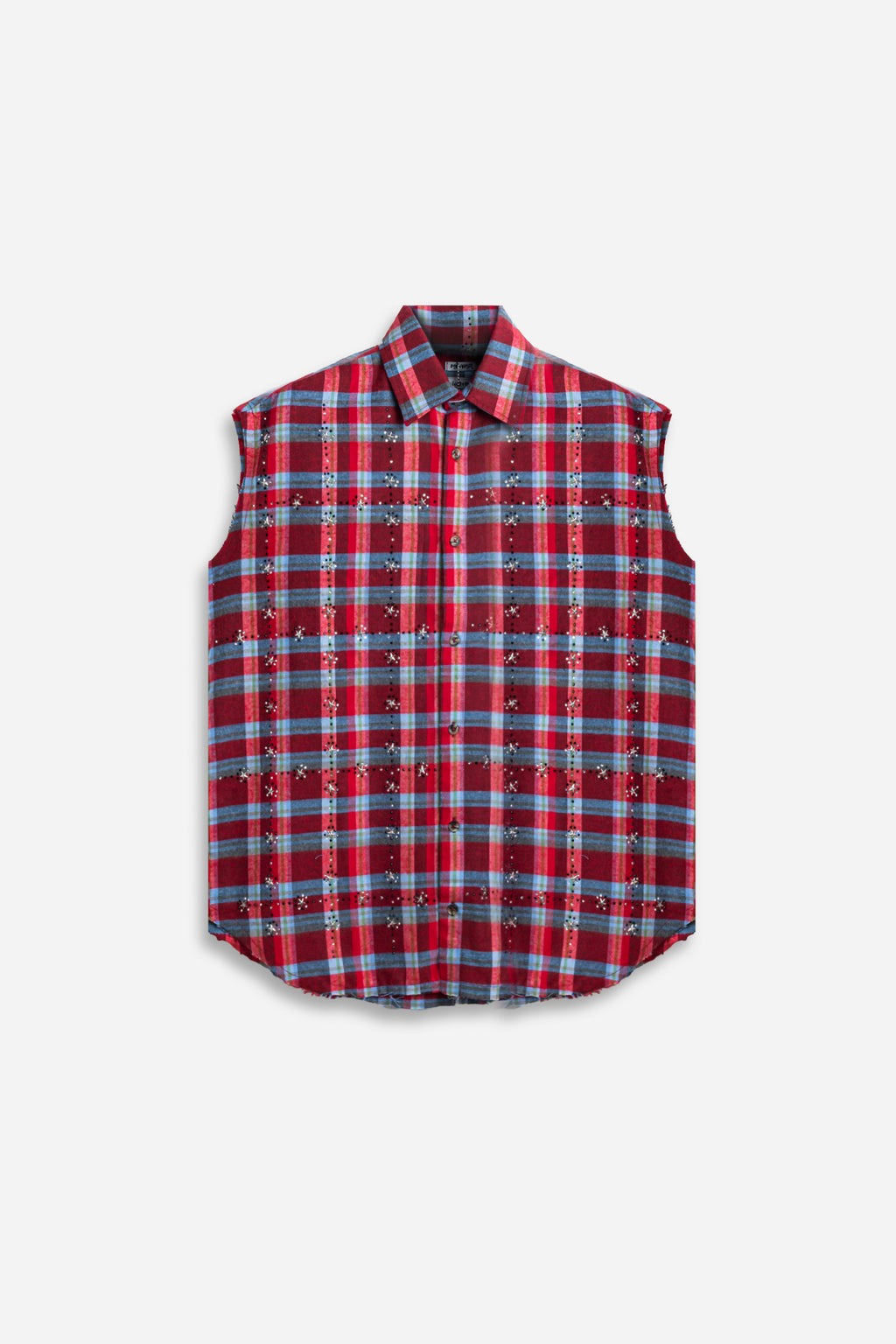 Crystal Flannel Sleeveless Shirt Var.3