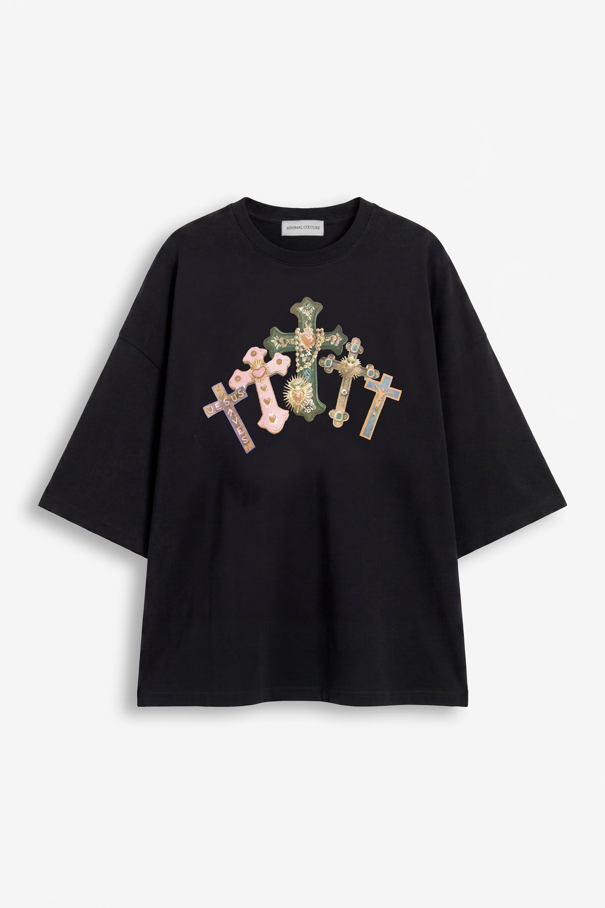 T-shirt Croci color Black