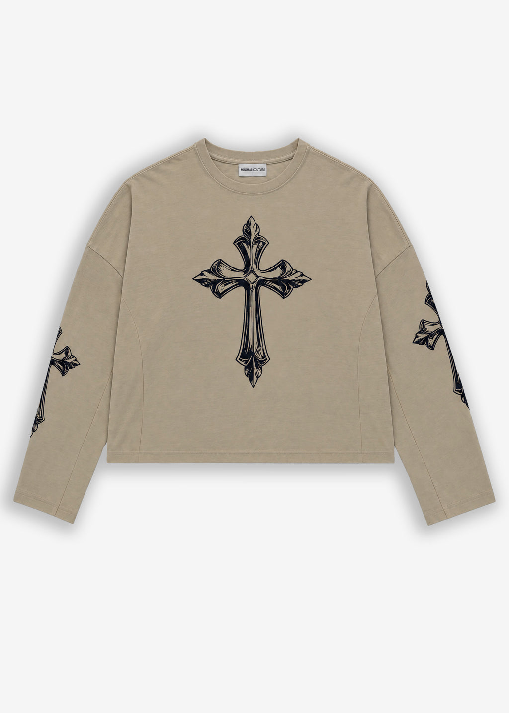 Longsleeve crop  Limited Edition Croci Beige