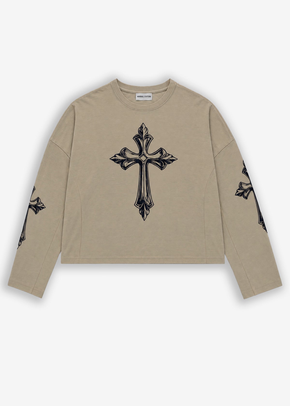 Longsleeve crop  Limited Edition Croci Beige