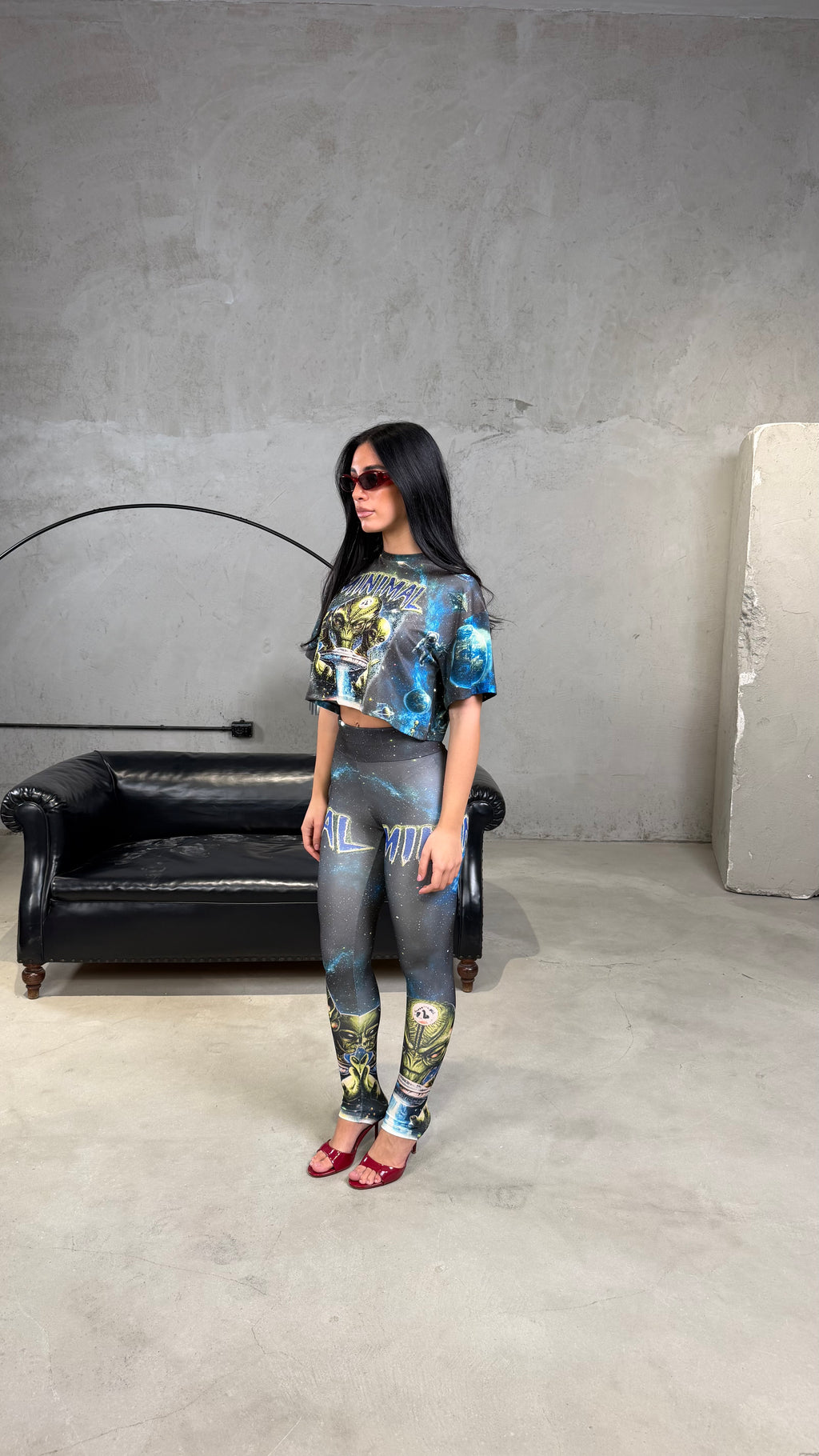 T-shirt Crop Alien