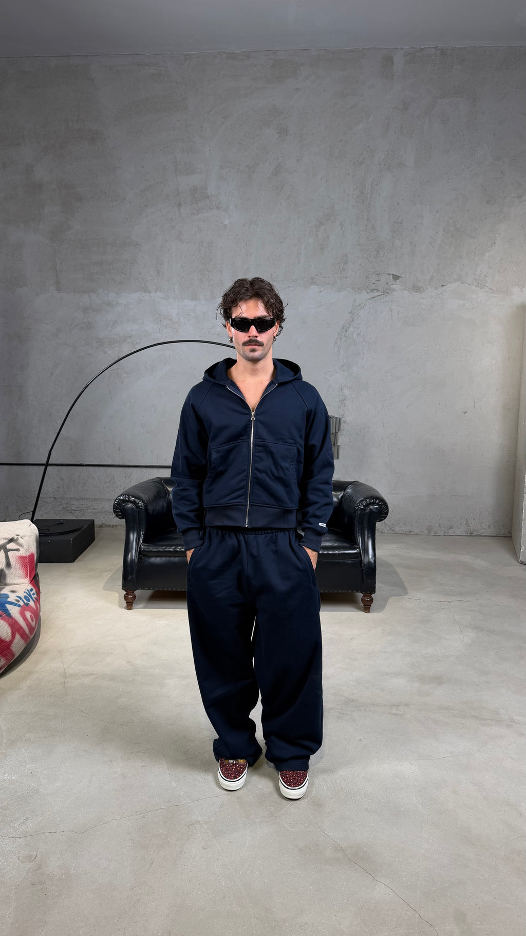 Felpa zip tracksuit tex premium Blu