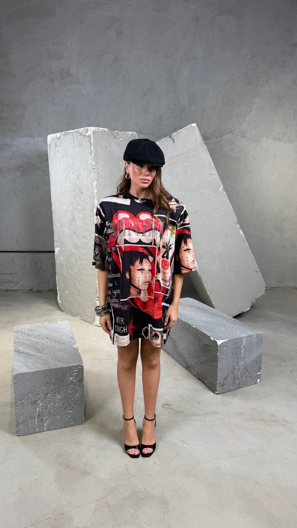 T-shirt Over spalline I love you baby