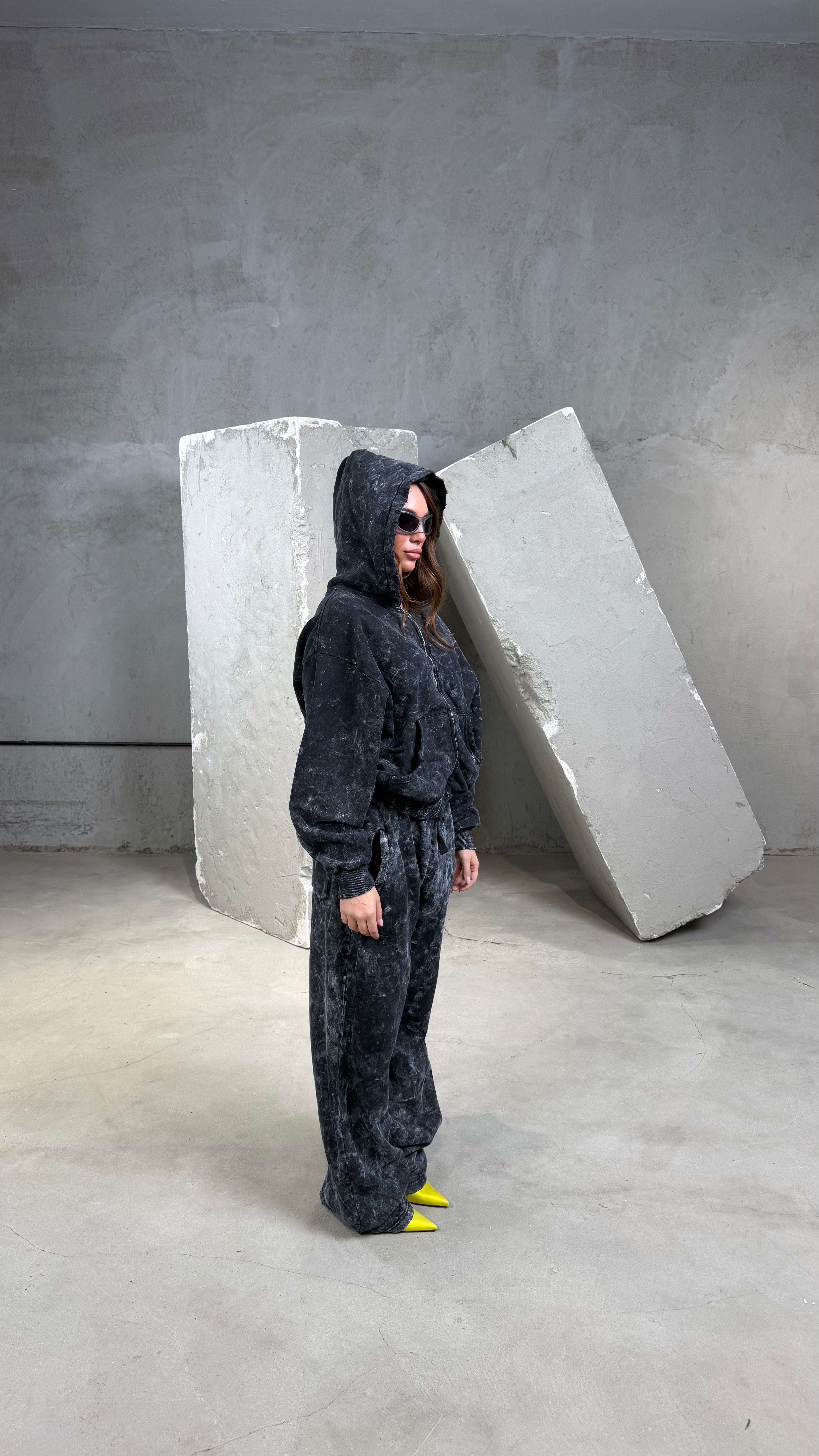 Pantalone washed Black