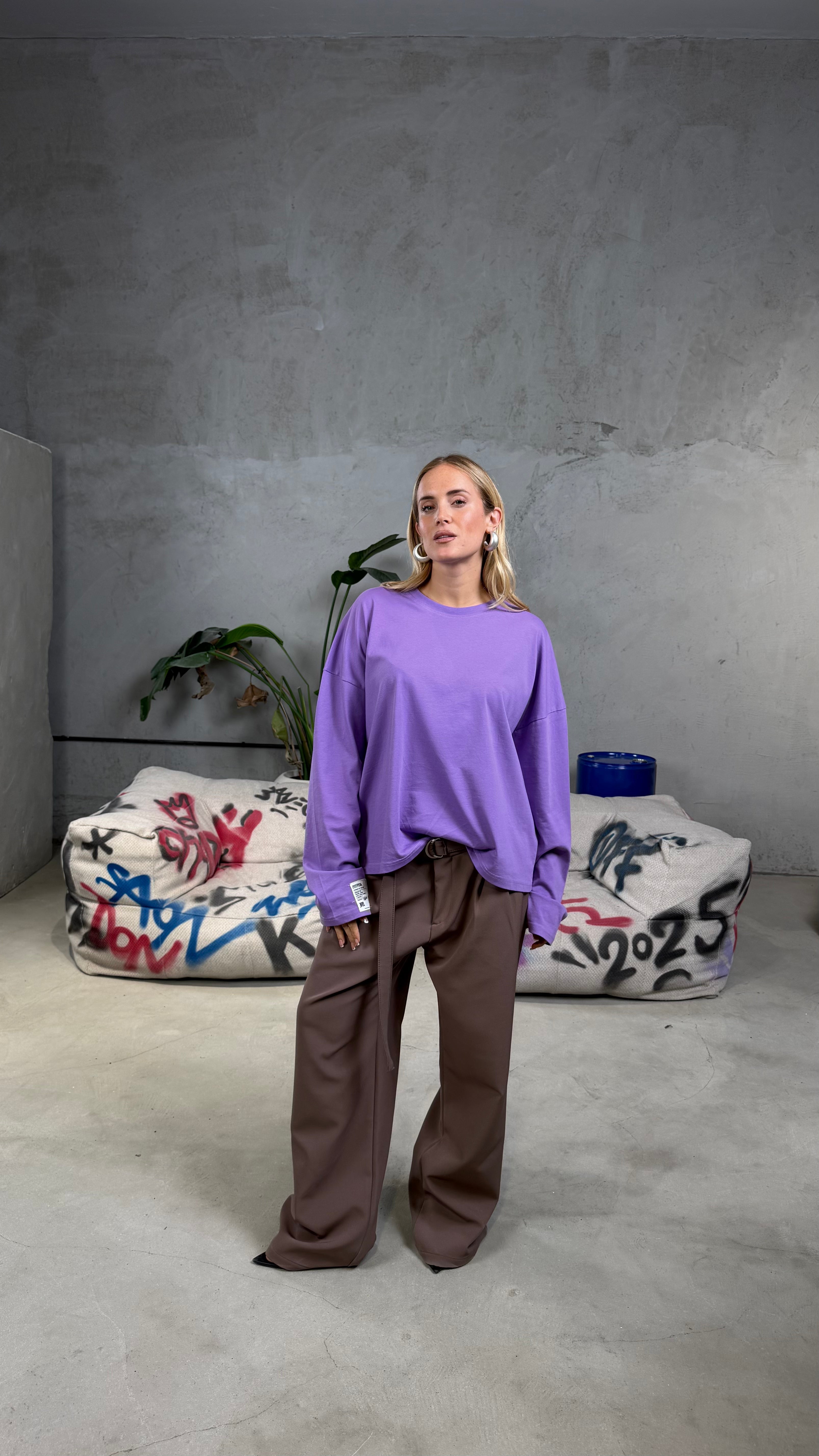 Longsleeve Label Lilla