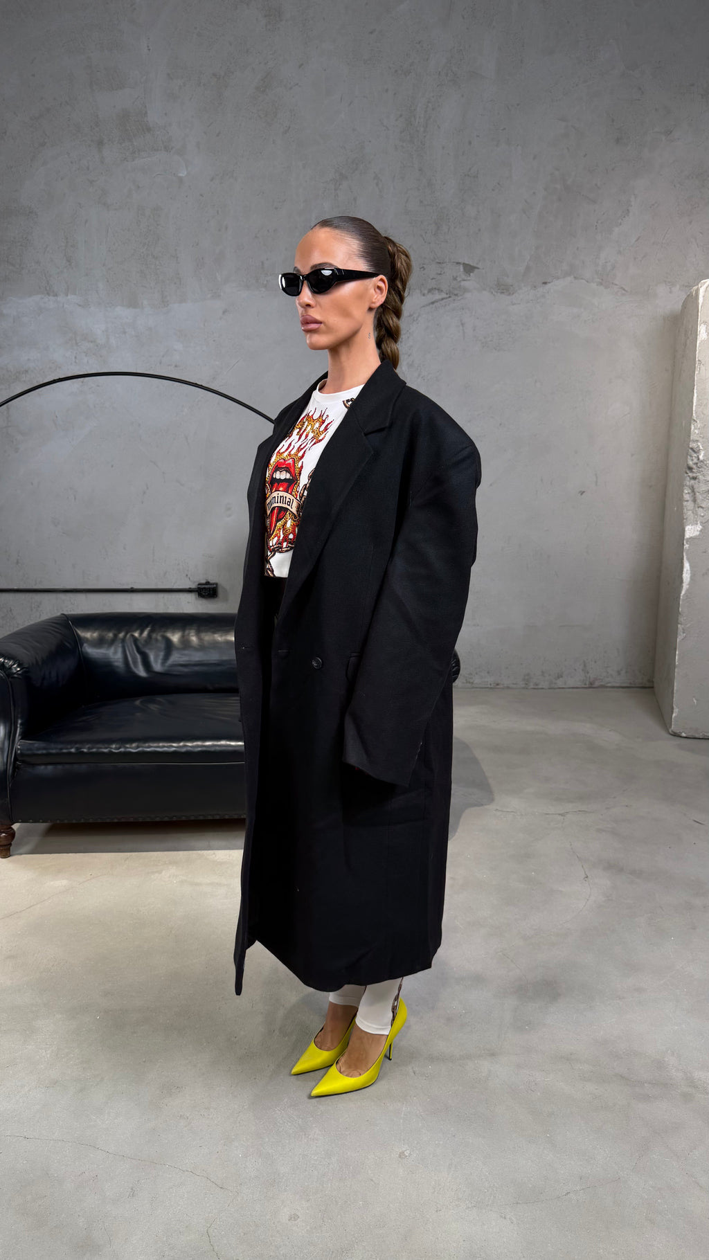 Essential Wool Coat – Black
