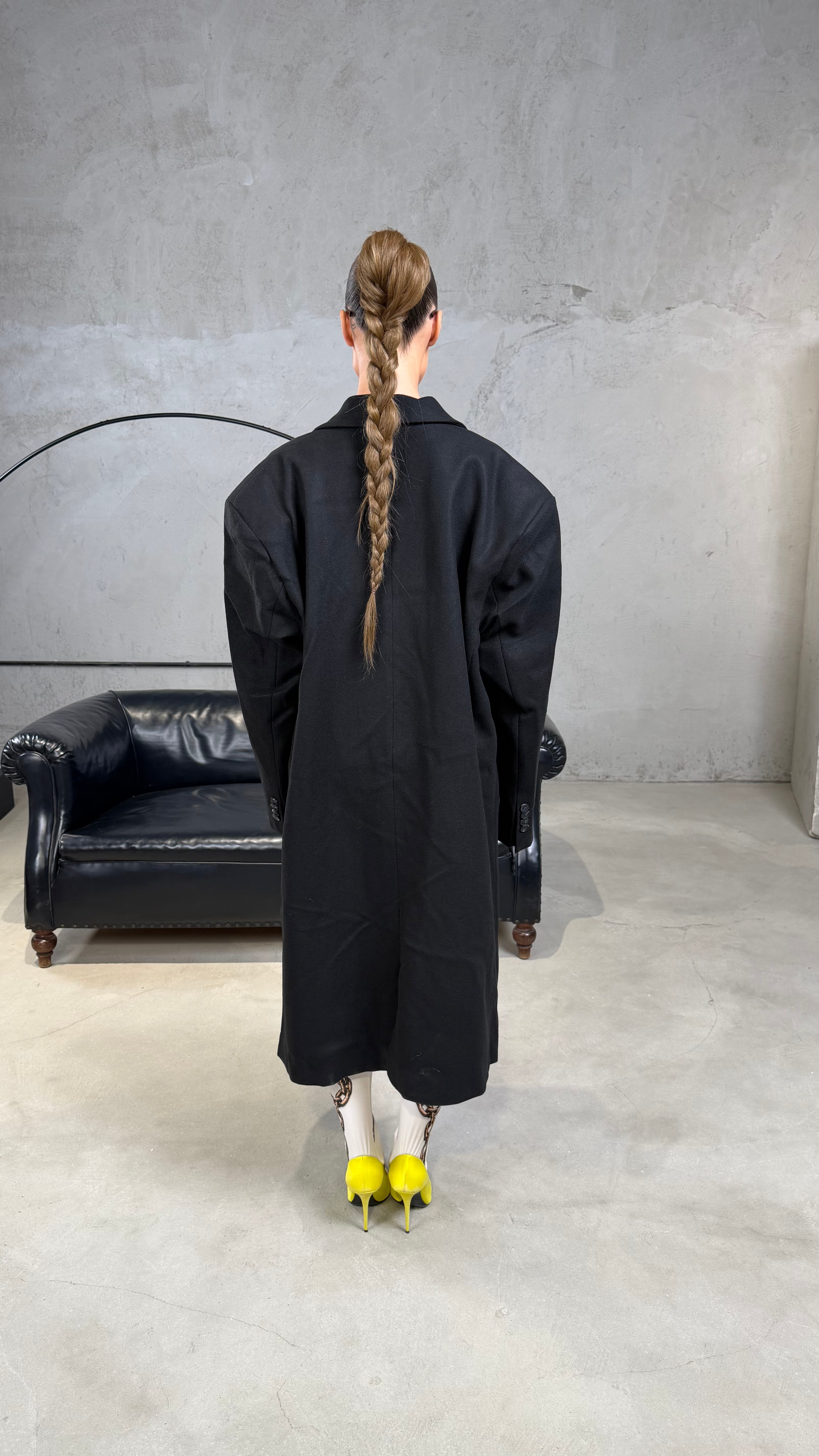 Essential Wool Coat – Black