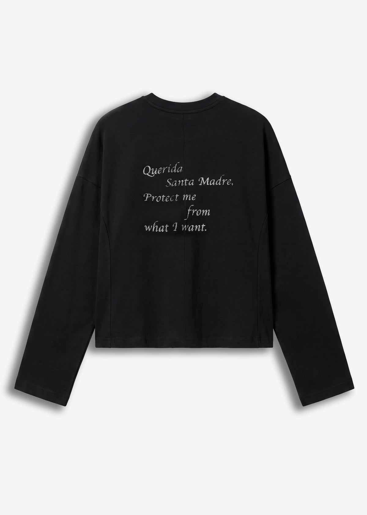 Longsleeve crop  Limited Edition Luna Guadalupe Black
