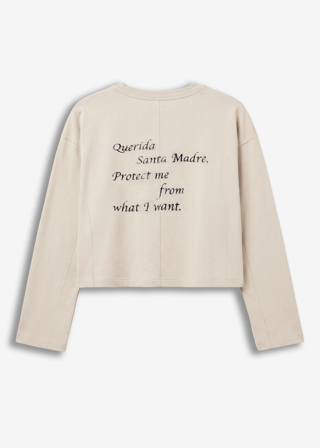 Longsleeve crop  Limited Edition Luna Guadalupe Cream