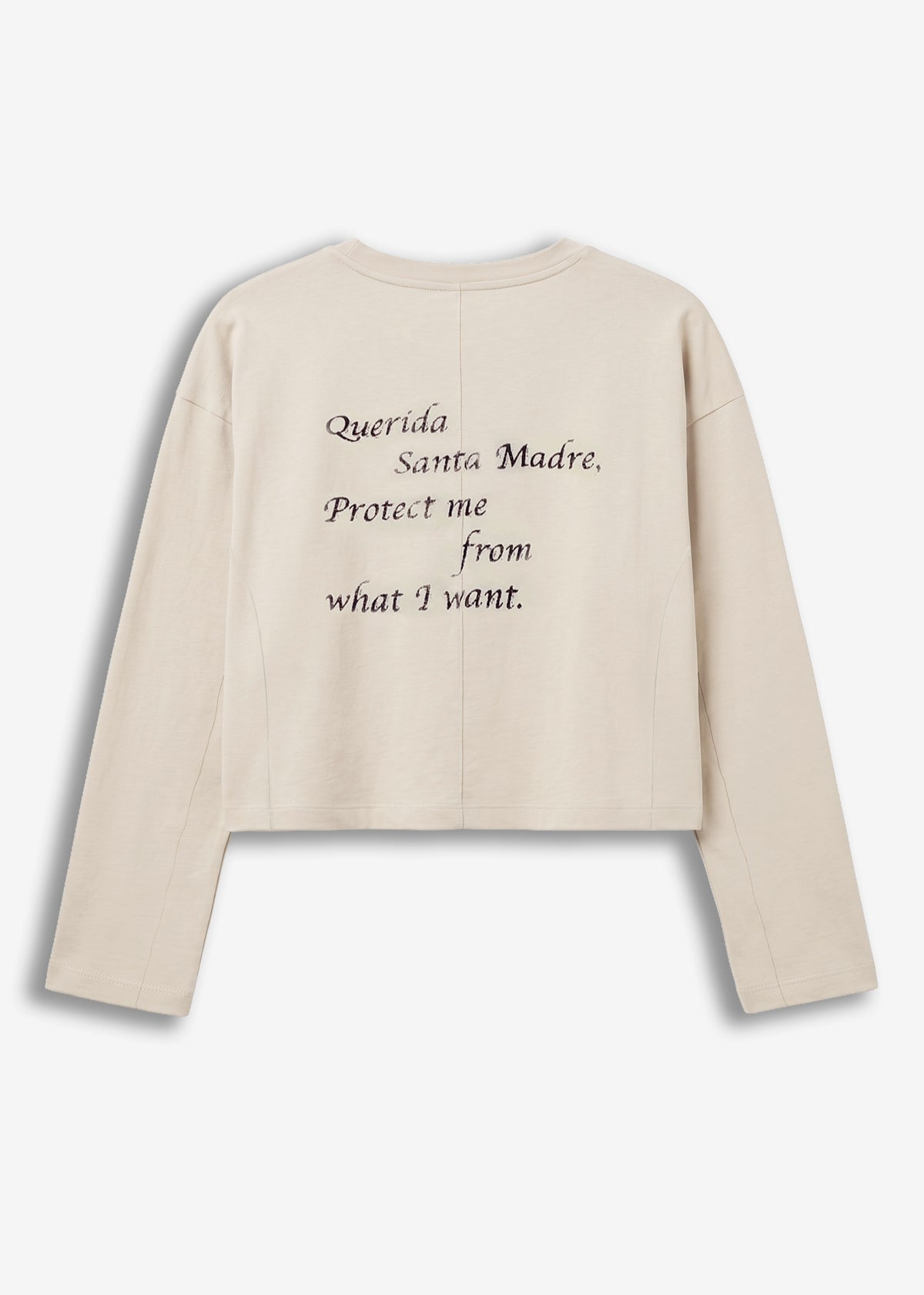 Longsleeve crop  Limited Edition Luna Guadalupe Cream