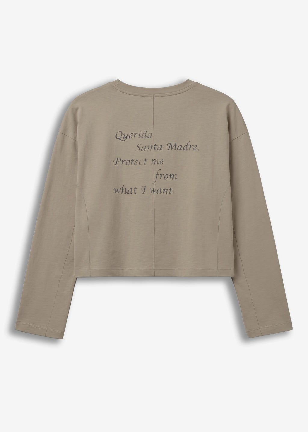 Longsleeve crop  Limited Edition Luna Guadalupe Beige