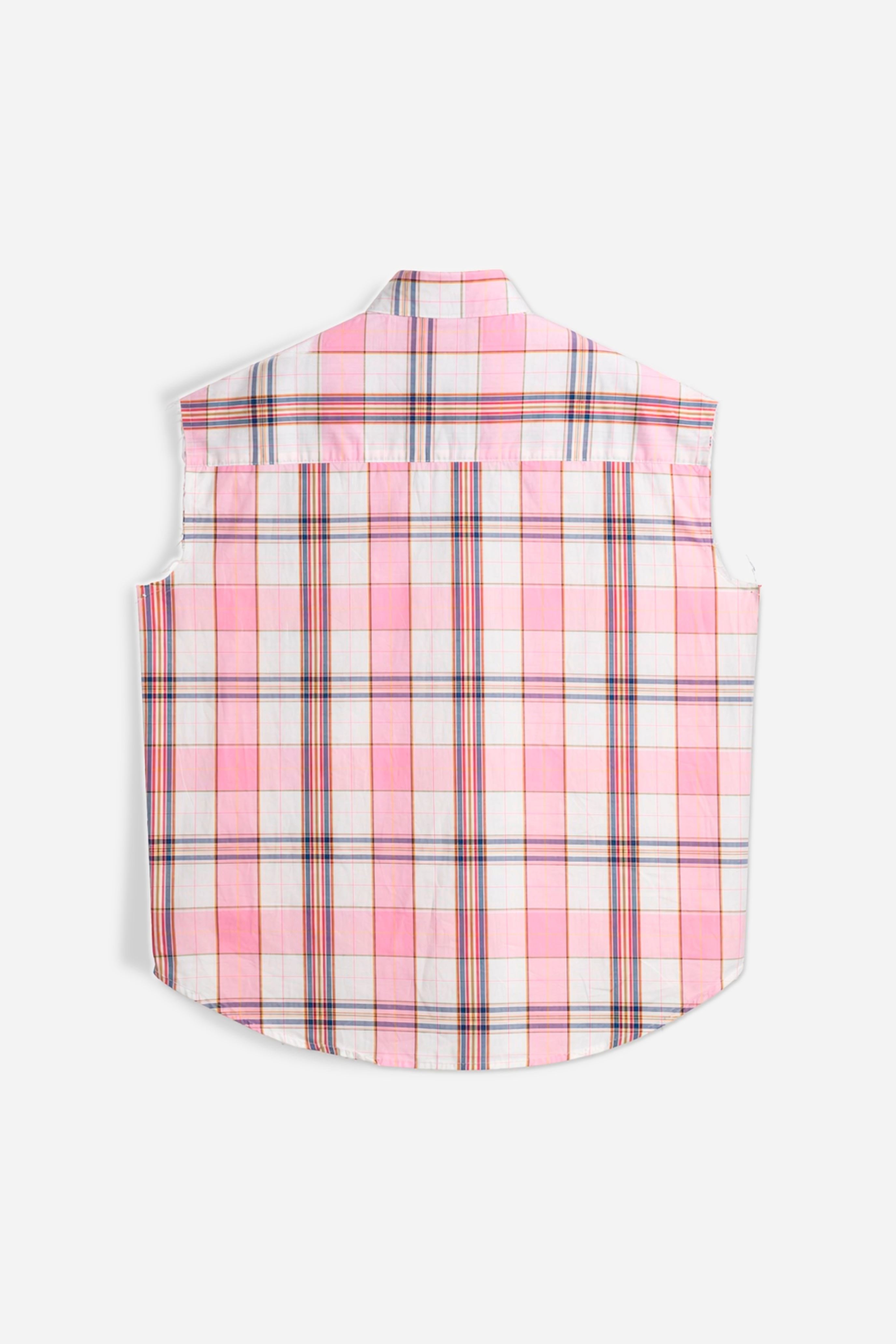 Camicia smanicata Quadri Pink
