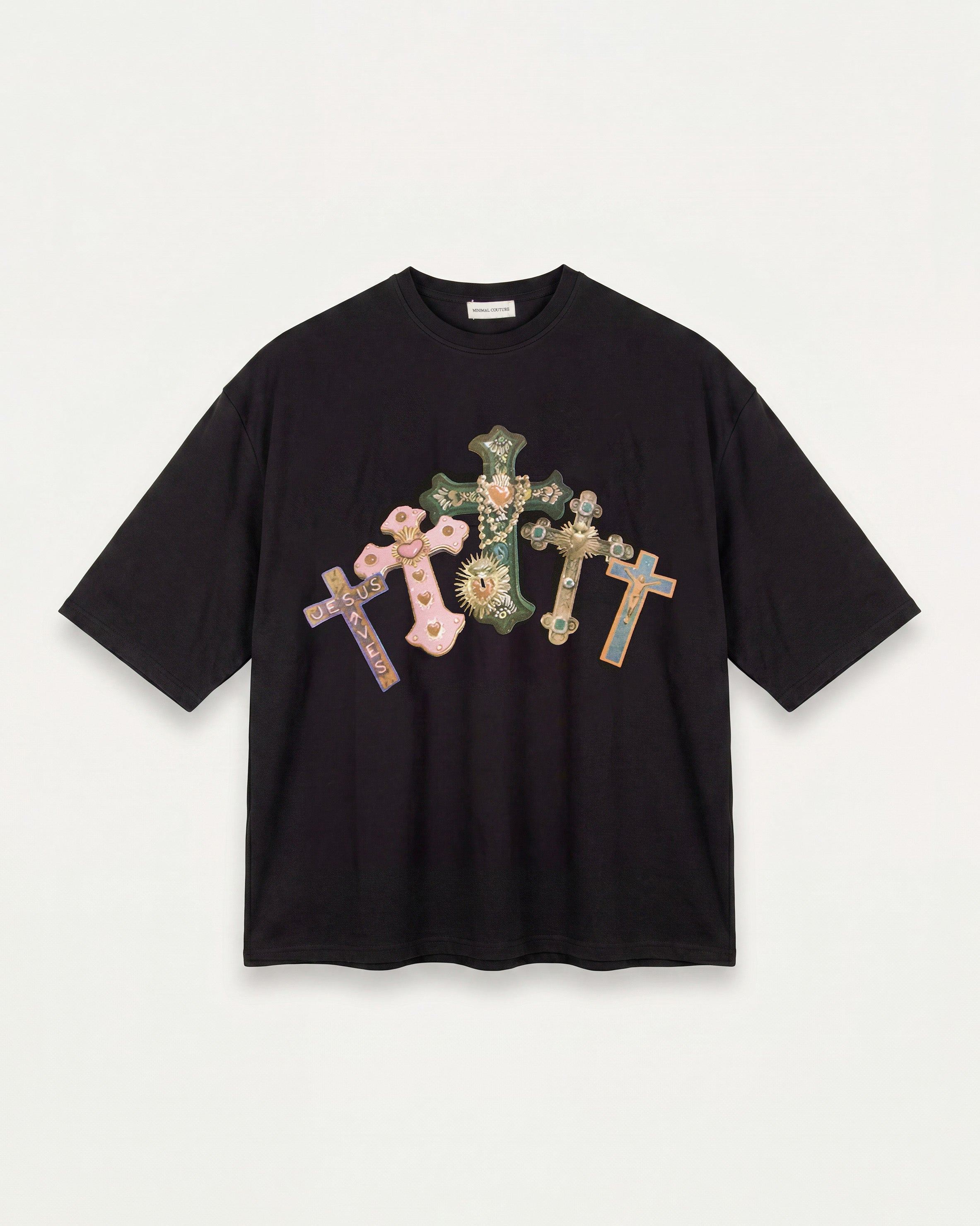 T-shirt Croci color Black