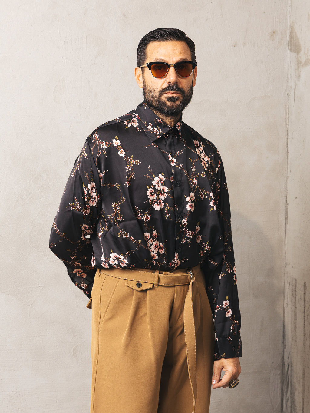 Camicia Fantasia Tiger Black
