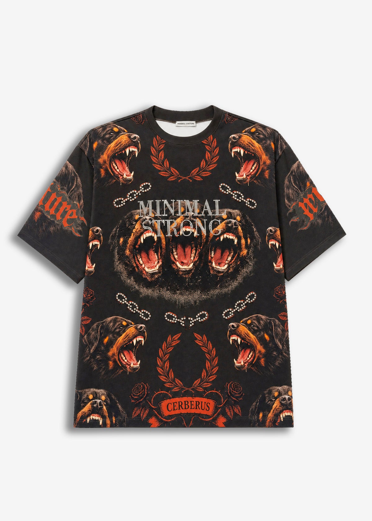 T-shirt Over spalline Dogs