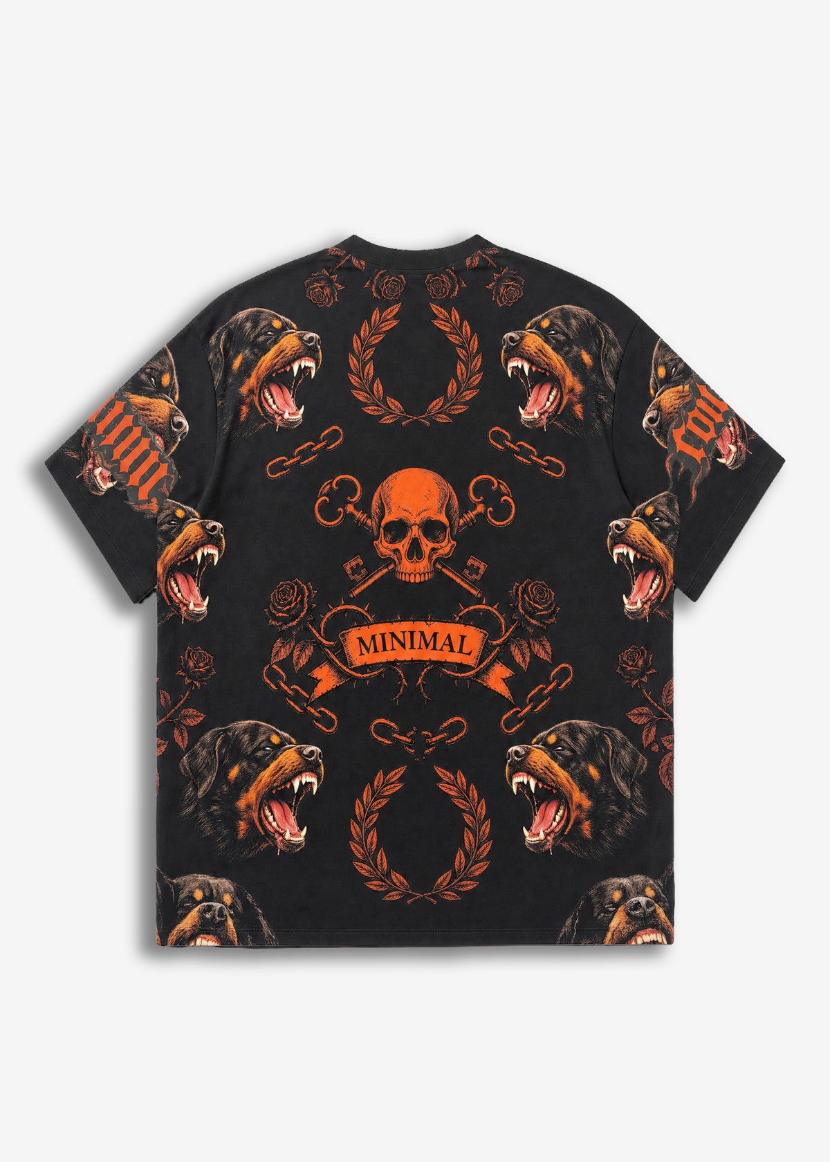 T-shirt Over spalline Dogs